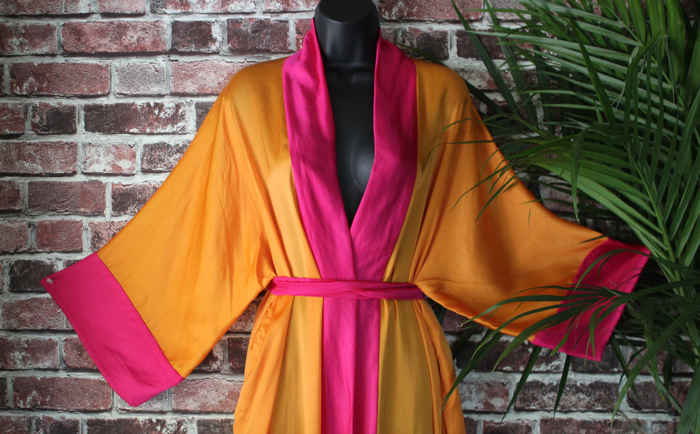 close up of robe top