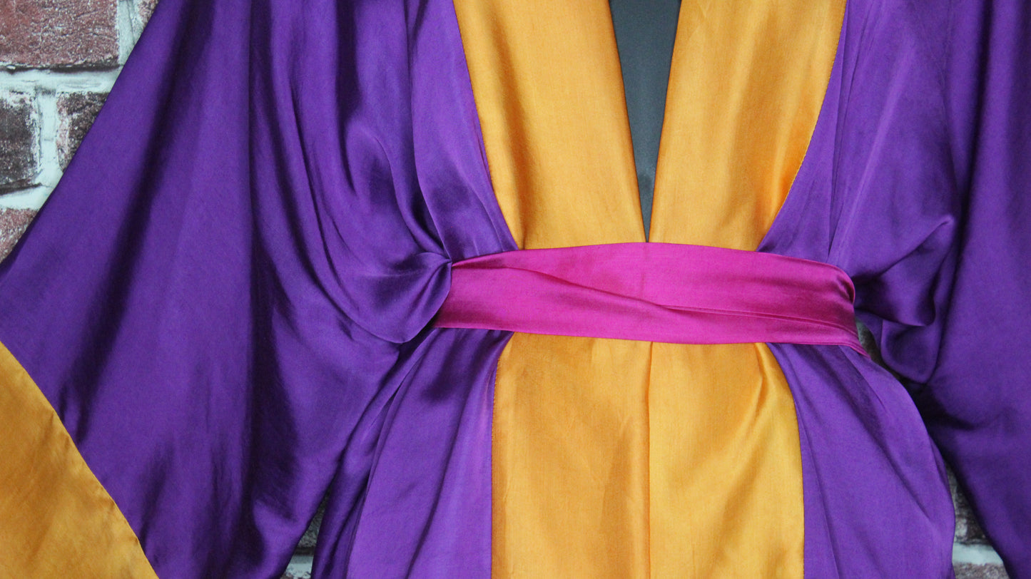 close up of robe sash